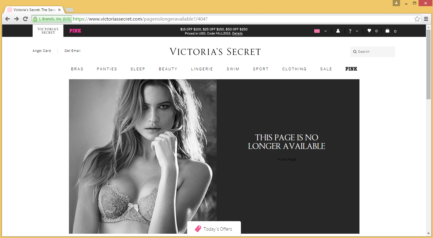 Victorias Secrets search History. Page not available - Victoria's Secret.